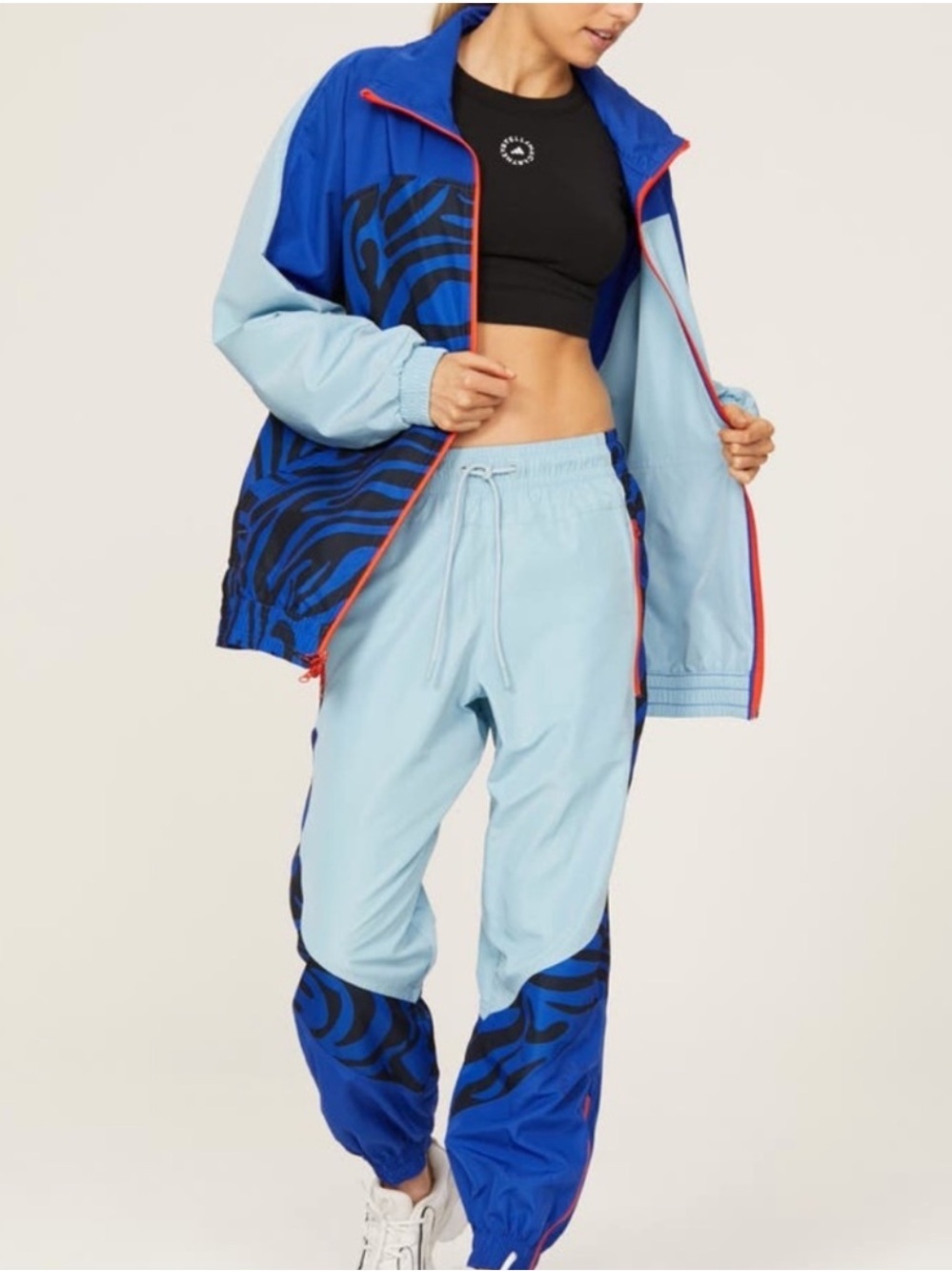 NWT Adidas by Stella McCartney Colorblock Windbreaker Jacket - Size Medium